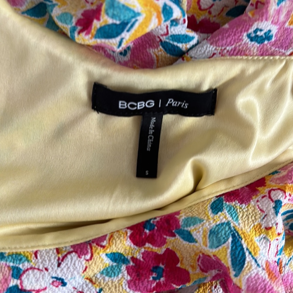 BCBG Paris Women's Ruffle Chiffon Dress Small - Picture 15 of 15